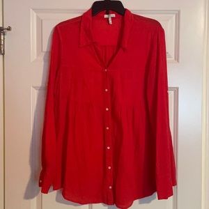 Red Joie blouse. Size large.